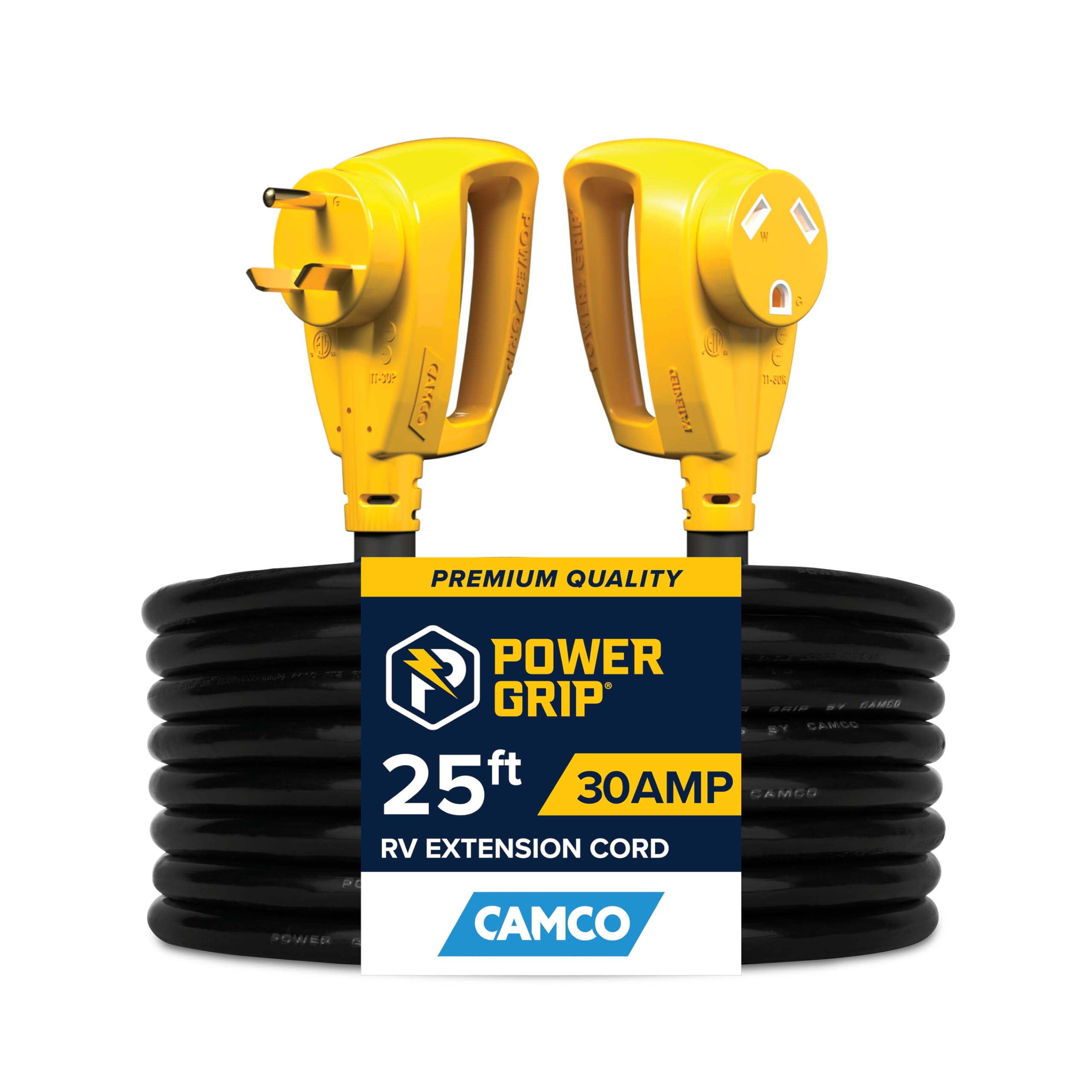 Amazon.com: Camco Power Grip 25-Ft 30 Amp Camper RV Extension Cord